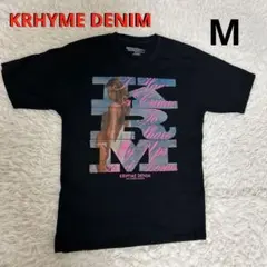 KRHYME DENIM クライムデニム　半袖Tシャツ　黒T セクシー柄　M