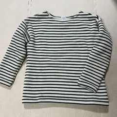 coen 裏ボア暖かい長袖ボーダートップスM