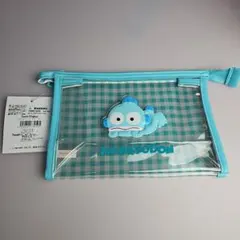 ハンギョドン サンリオ ポーチ クリア ギンガムチェック