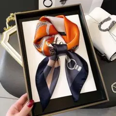 tim様專用 ベルトデザインシルク風スカーフ サイズ ：70cmx 70cm2点