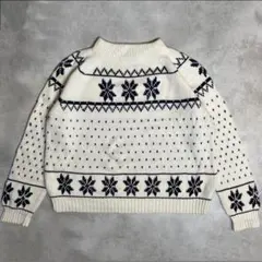 《人気柄》70s JCPenney ノルディック柄 ニット ジェーシーペニー