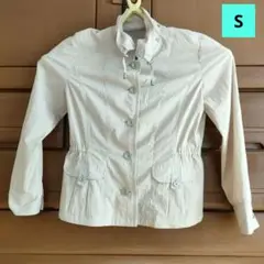 Nuvel.Sportsライトベージュ ジャケット レディース S サイズ