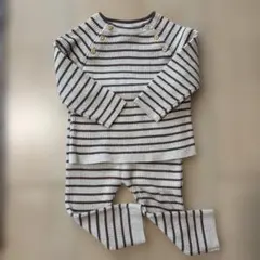 即購入OK！80cmボーダーニットセットアップ