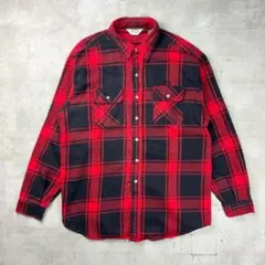 80's FIVE BROTHER BUFFALO CHECK SHIRT