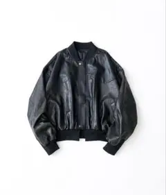 santaku 2way satin leather blouson - メルカリ