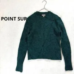 【POINT SUR 】S 長袖ニットセーター　クルーネック　レディース