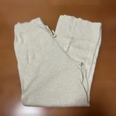 ユニクロ ウォッシャブルリブニットパンツ アイボリー