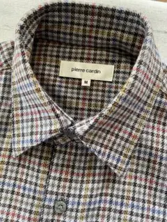 P カルダン 暖かシャツ ウールカシミヤ　M
