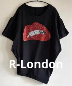 R-LONDON ／ドルマントップス トレーニング Tシャツ 黒 Freeサイズ