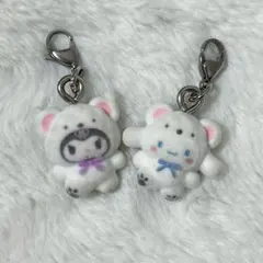 ふわふわスノー サンリオ ガチャガチャ めじるしアクセサリー クロミ シナモン