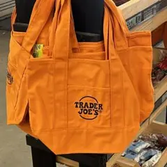 新作　Trader Joe’s ハロウィン　ミニトートバッグ　トレジョ　オレンジ