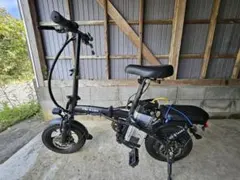 M-DING 電動アシスト自転車 折りたたみ式 ブラック - メルカリ