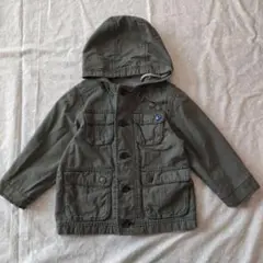 OLDNAVY　オリーブグリーン フード付きジャケット　2T 2〜3歳 90相当