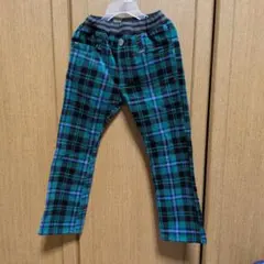 L.L. Copeck チェック柄 ロングパンツ 110cm