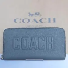 COACH コーチ 長財布 アコーディオン財布コーチ グラフィック グレー