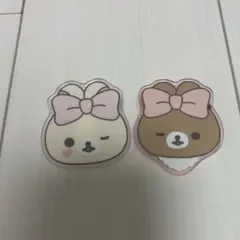 リラッくじ　G賞　アクリルバッジ　2個セット チャイロイコグマ コリラックマ