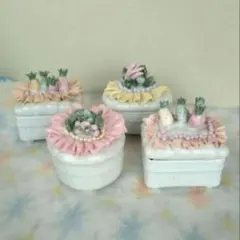 陶器製 小物入れ 4個