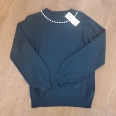 新品★earth music&ecology ダークグリーン ニット