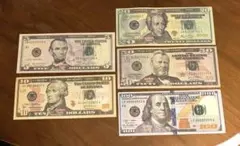 イミテーション米ドル札5pset