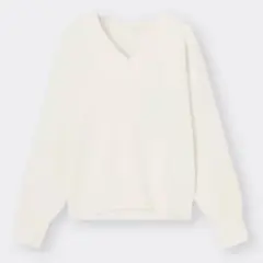 GU スムースVネックセーター　Lサイズ
