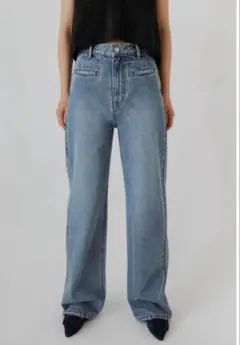 【L/long丈】Na.e Straight Pocket Jeans