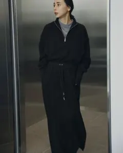 Ameri VINTAGE UND HALF ZIP SWEAT DRESS