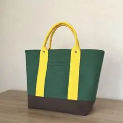 ハンドメイド　バイオウォッシュ加工倉敷産8号帆布トートバッグ　カラフル帆布バッグ
