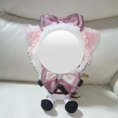 ハンドメイド　ぬい服　着ぐるみ　20cm用　わんぱくぬい服　刀剣乱舞　ピンク