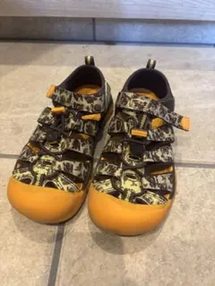KEEN キッズサンダル イエロー ブラウン