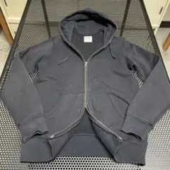 ダブルジップパーカー 黒