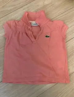ラコステ　ガールズポロシャツ　サーモンピンク　サイズ表記4