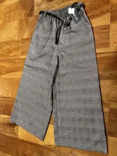 ANDAUER チェック柄 ロングパンツ