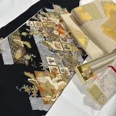 千總　梅垣織物　振袖　セット　正絹 千總 梅垣織物 振袖 セット 正絹 千總 梅垣織物 振袖 セット