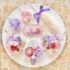 51ドライフラワー ガーランド‪‪♡ラプンツェル カラー♡ハロウィン♡