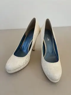 BENIR ハイヒール　アイボリー レース【１回のみ使用】