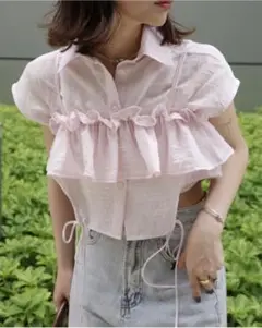 ジュメロ bustier set sucker shirt ピンク