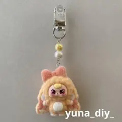 baby three ベイビースリー 垂れ耳うさぎ キーホルダー オレンジ