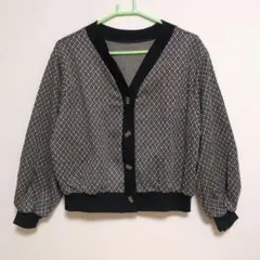 Lutique 幾何学柄 カーディガン Mサイズ　近藤千尋