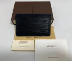 新型極美品】ルイヴィトン エピ 名刺入れ カードケース 黒 ブラック