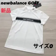 新品　ニューバランスゴルフ　モックネック　半袖シャツ　カットソー　ホワイト　0のサムネイル