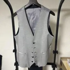 フォーマルベスト グレー ストライプリバーシーブル
