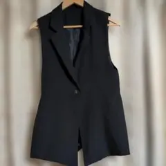 【 GRL 】ブラックベスト·ジレ