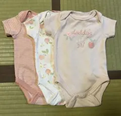 ベビーロンパース3枚セット　0-3ヶ月