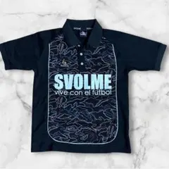SVOLME ポロシャツ 半袖 ブラック カモフラ柄　size Sのサムネイル