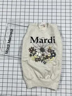【新品】Mardi Mercredi プリントロゴ長袖スウェット 男女兼用