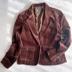 90s 平成レトロ ベロアジャケット ベルベット 光沢 ヴィンテージ 11AR