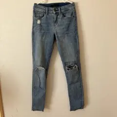 UNIQLO JEANS ユニクロジーンズ ダメージ加工 デニム 22