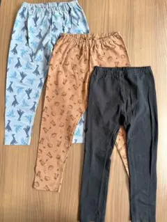 キッズパンツ3点セット（恐竜・動物柄）