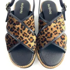 新品 未使用 レオパード サンダル 23.0cm ヒョウ柄 ギャル 可愛い 軽量