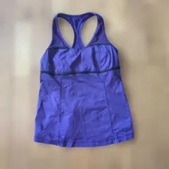 Lululemon 紫 タンクトップ クロスバック サイズ 6